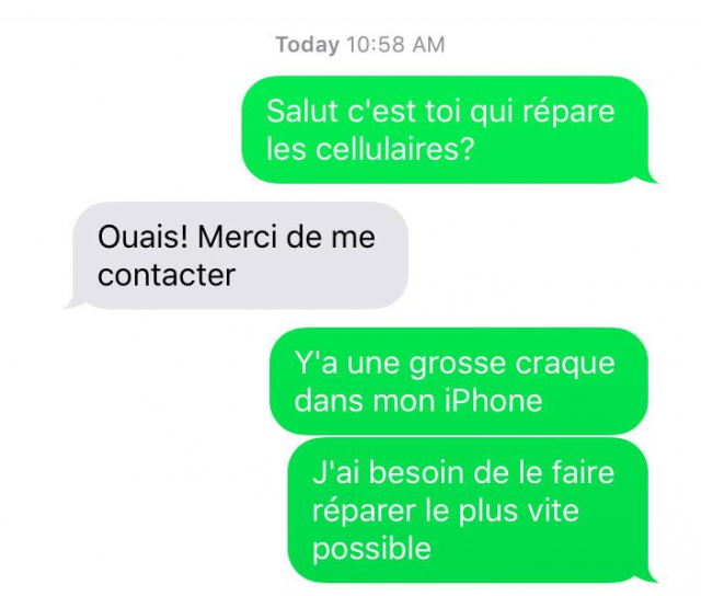 Prank à Faire Par Message Le meilleur prank ever sur un réparateur d'iPhone