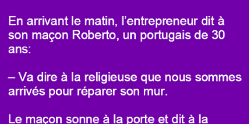 Comment On Dit En Arabe ça Va Blague : Roberto, le maçon