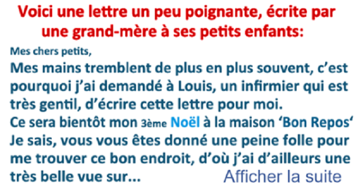 Lettre DUne Grand Mère À Son Petit-Fils Pour Son Anniversaire Un