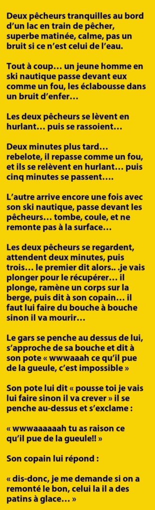 Télécharger gratuitement Images Blague Deux Pecheurs Tranquilles Au Bord D Un dernière salutations