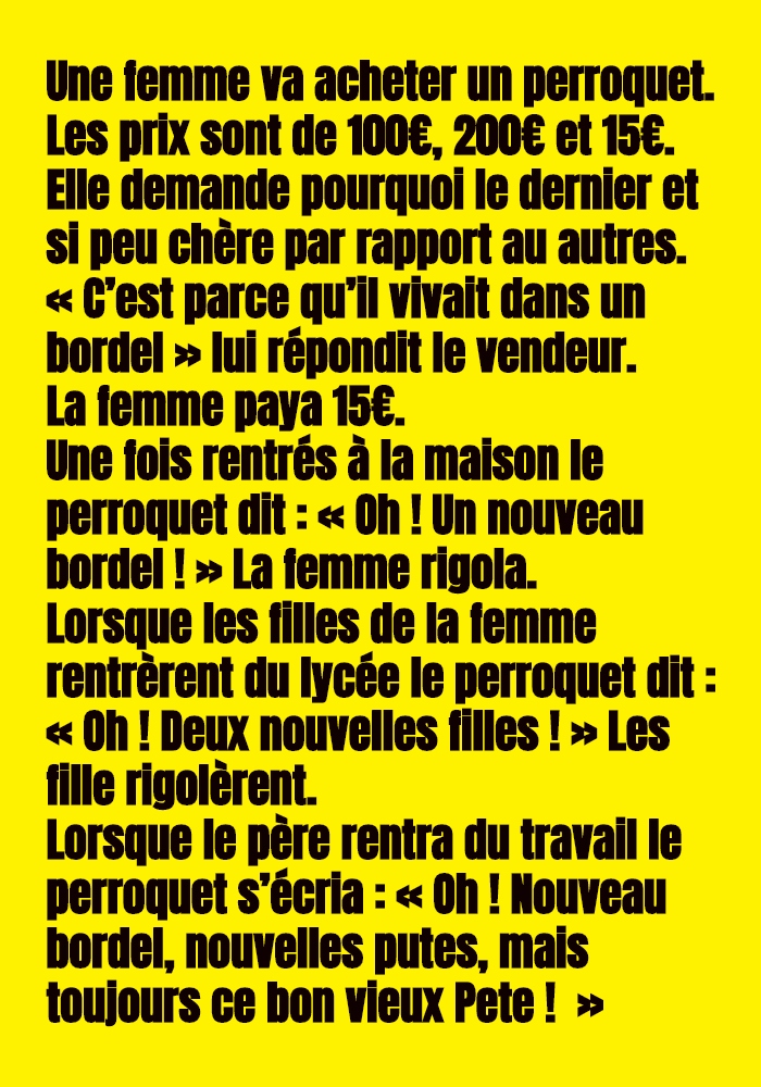 Scarica Gratis Images Blague Les Trois Perroquets actualisé salutations