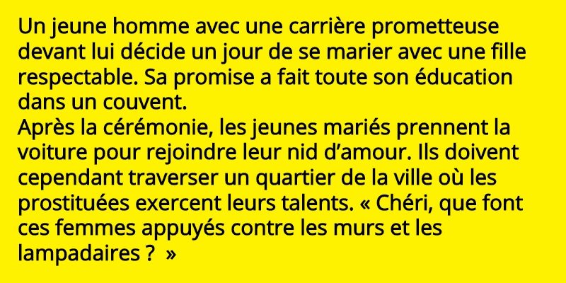 blague sur les prostituees